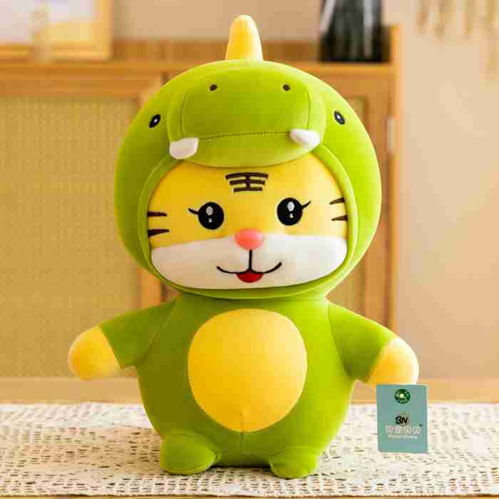 Мягкая игрушка "Тигренок в кугуруми", 25 см (костюм крокодила)