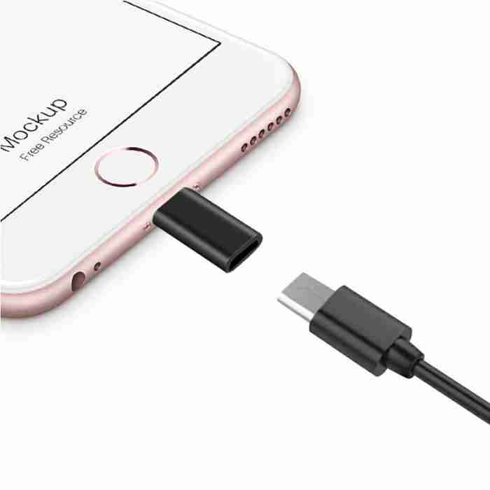 Переходник с Android на Apple - MicroUSB/Lightning адаптер для iPhone и iPad, 2 шт., черный