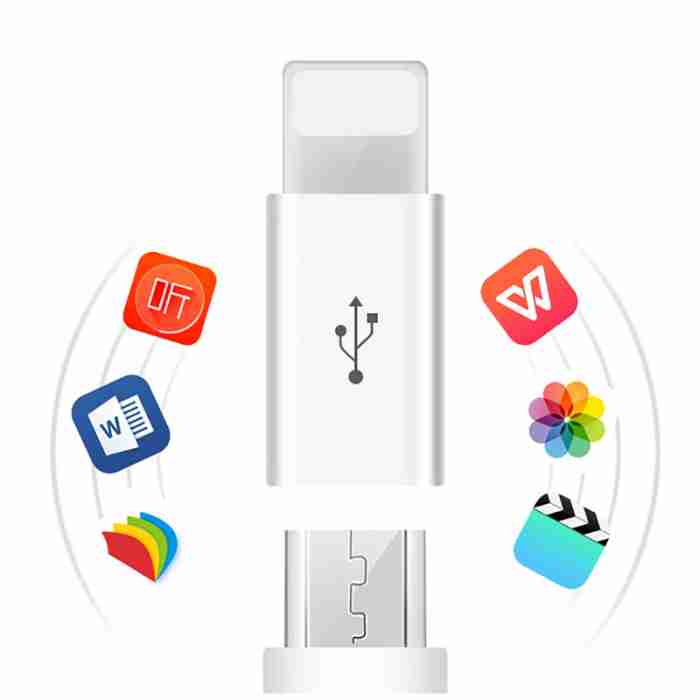 Переходник с Android на Apple - MicroUSB/Lightning адаптер для iPhone и iPad, 2 шт., черный