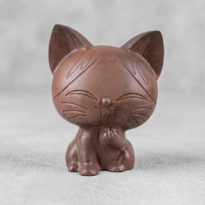 Фигурка Кот , гипс, высота 7,5 см, коричневый